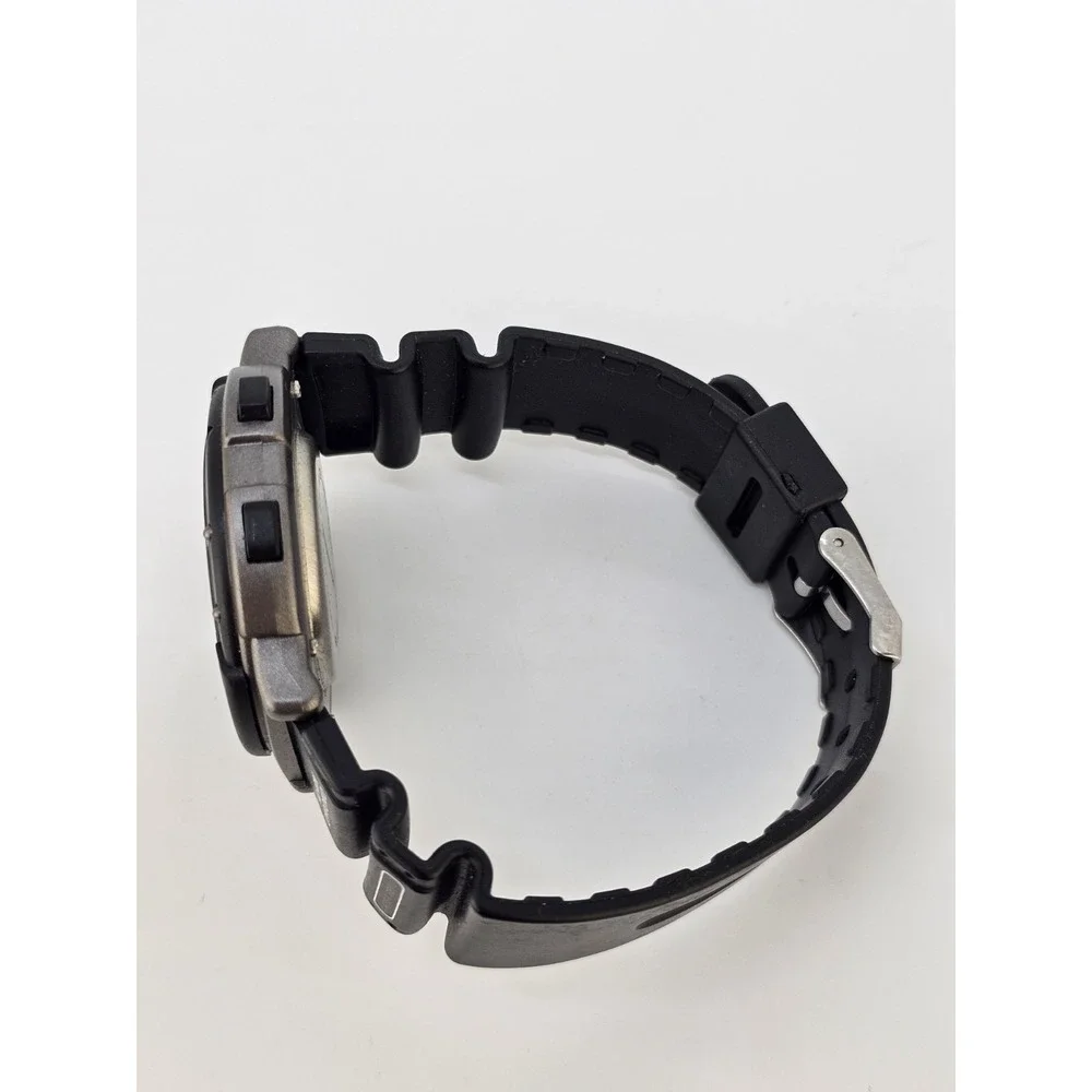 Men's Sports Digital Watch 44MM Black Plastic Bands Alarm Chrono New Battery
